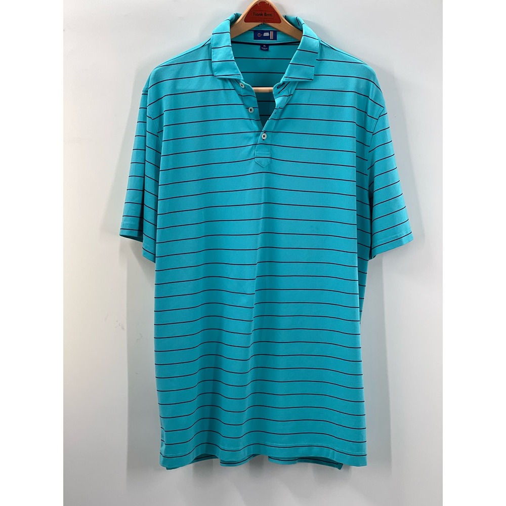 Stitch Golf Polo - Size XL - Blue Aqua Turquoise